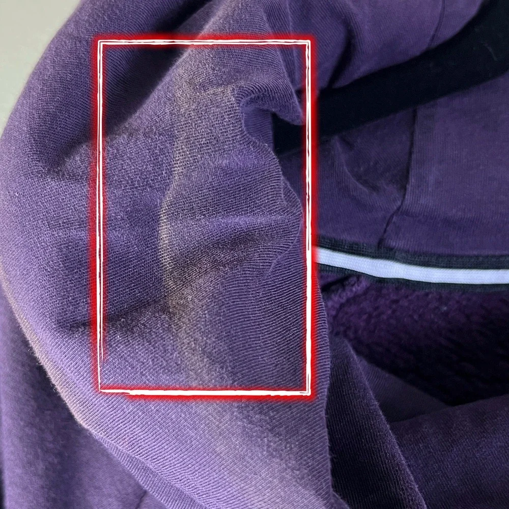2010s Nike Women's M Purple Funnel Neck Pullover Hoodie Graphic Athleisure